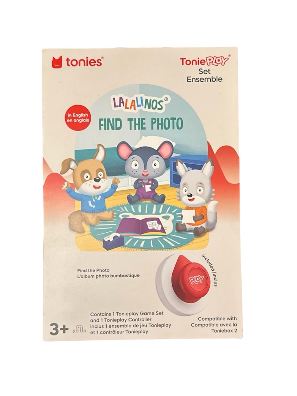 Tonies LaLaLinos Find The Photo Game Set - White & Red